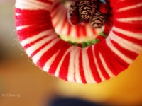 Christopher And Tia Yarn Wreath Ornaments